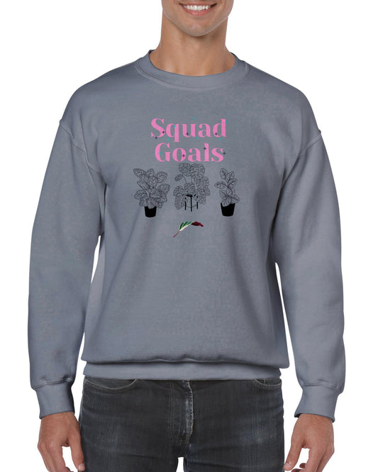 Squad Goals- Classic Unisex Crewneck Sweatshirt-Print Material-ThePaintedLeaf-care