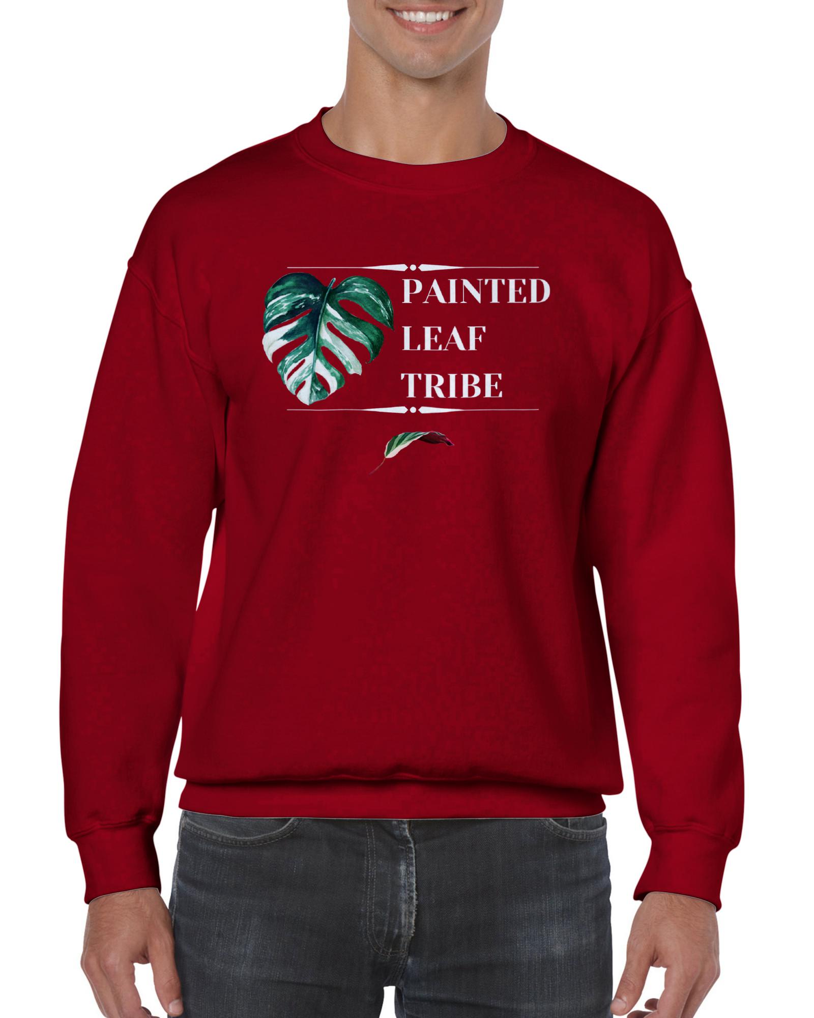 Painted Leaf Tribe- Classic Unisex Crewneck Sweatshirt-Print Material-ThePaintedLeaf-care