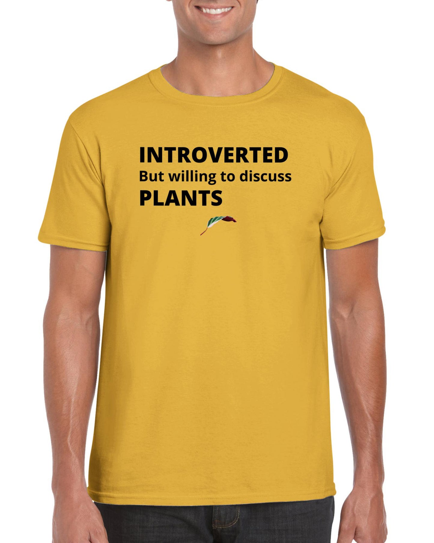 Introverted- Classic Unisex Crewneck T-shirt-Print Material-ThePaintedLeaf-care