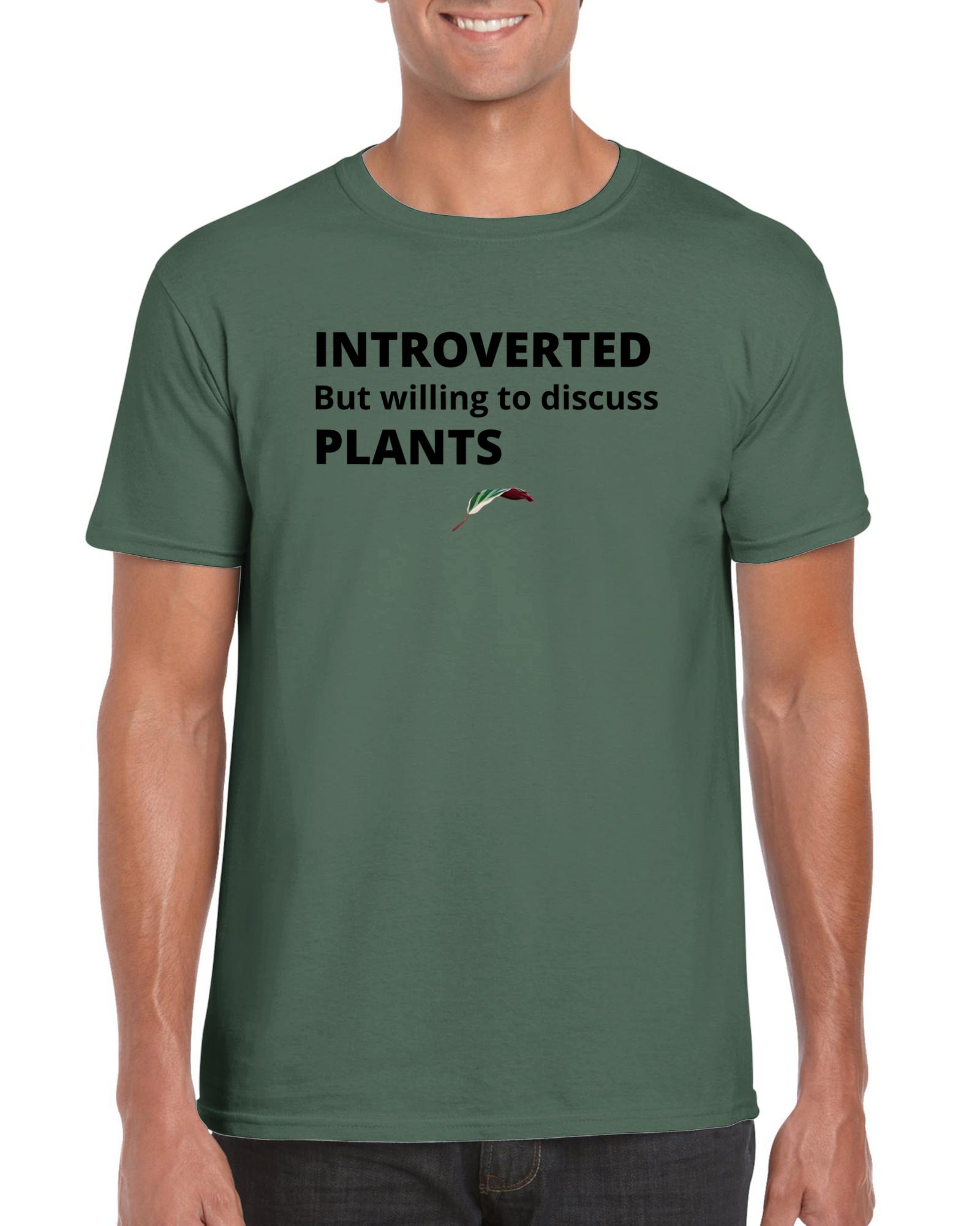 Introverted- Classic Unisex Crewneck T-shirt-Print Material-ThePaintedLeaf-care