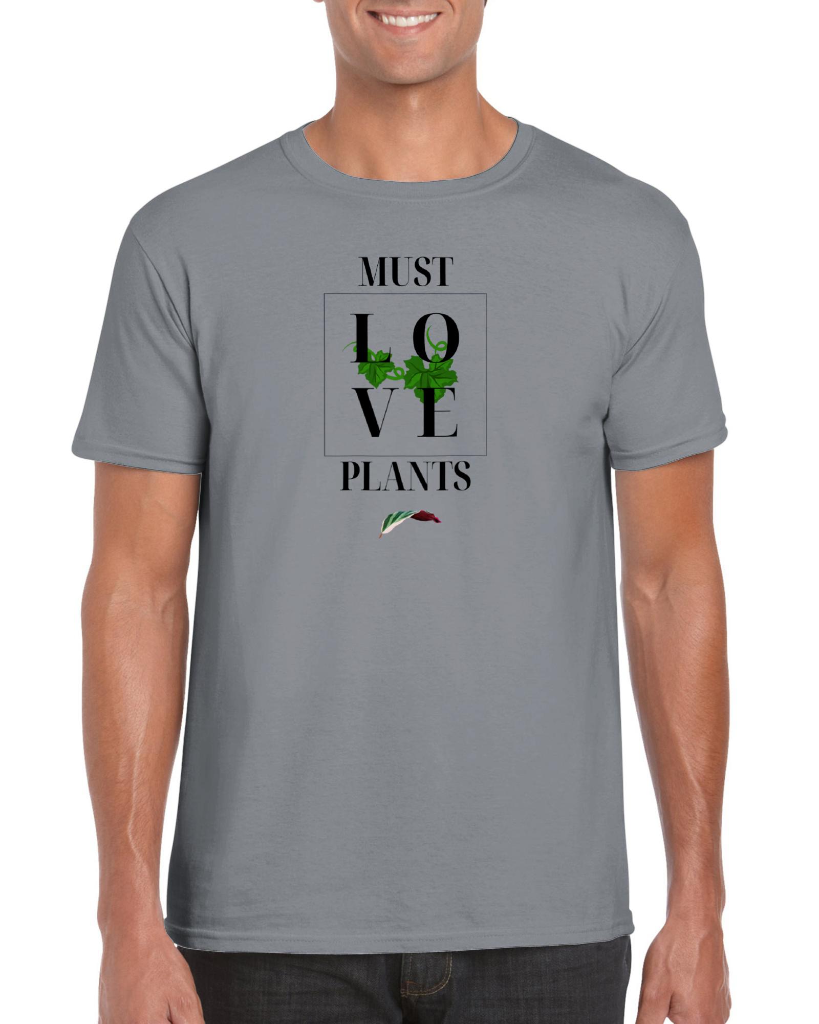 Must <3 Plants- Classic Unisex Crewneck T-shirt-Print Material-ThePaintedLeaf-care