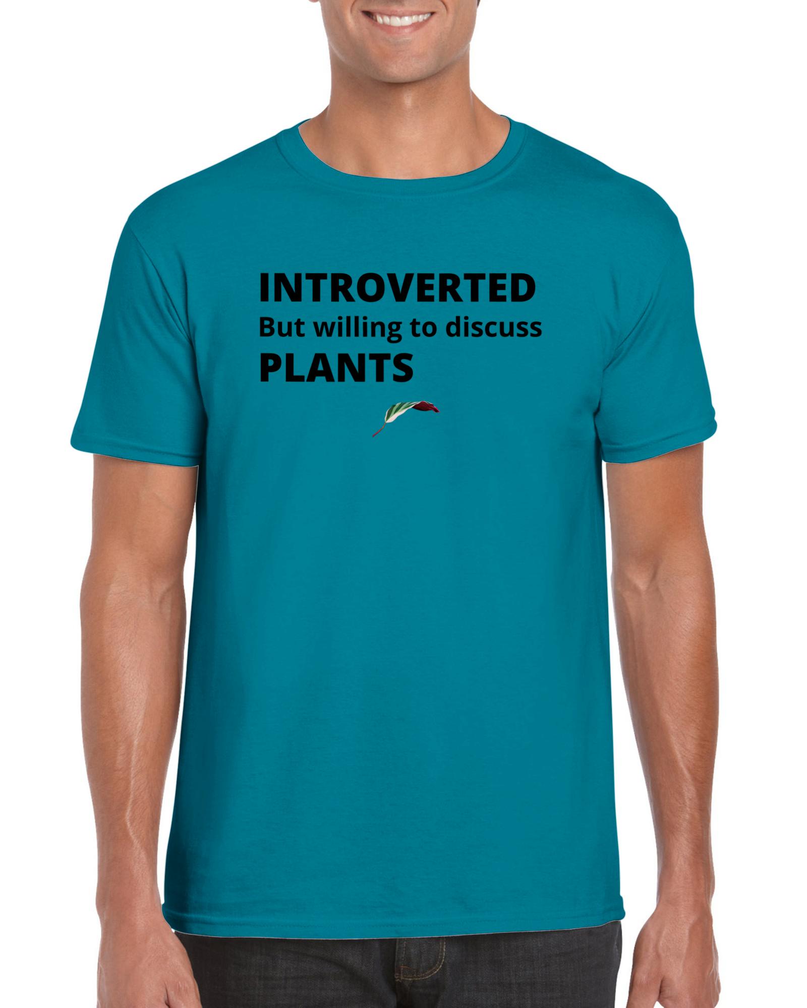 Introverted- Classic Unisex Crewneck T-shirt-Print Material-ThePaintedLeaf-care