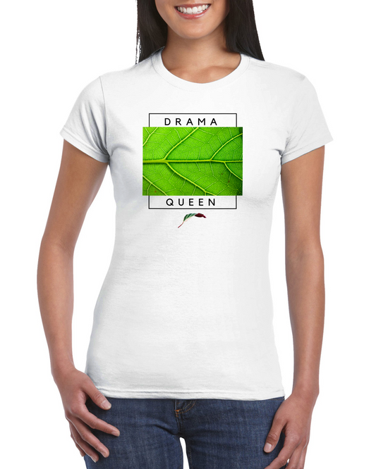 Drama Queen- Classic Women's Crewneck T-shirt-Print Material-ThePaintedLeaf-care