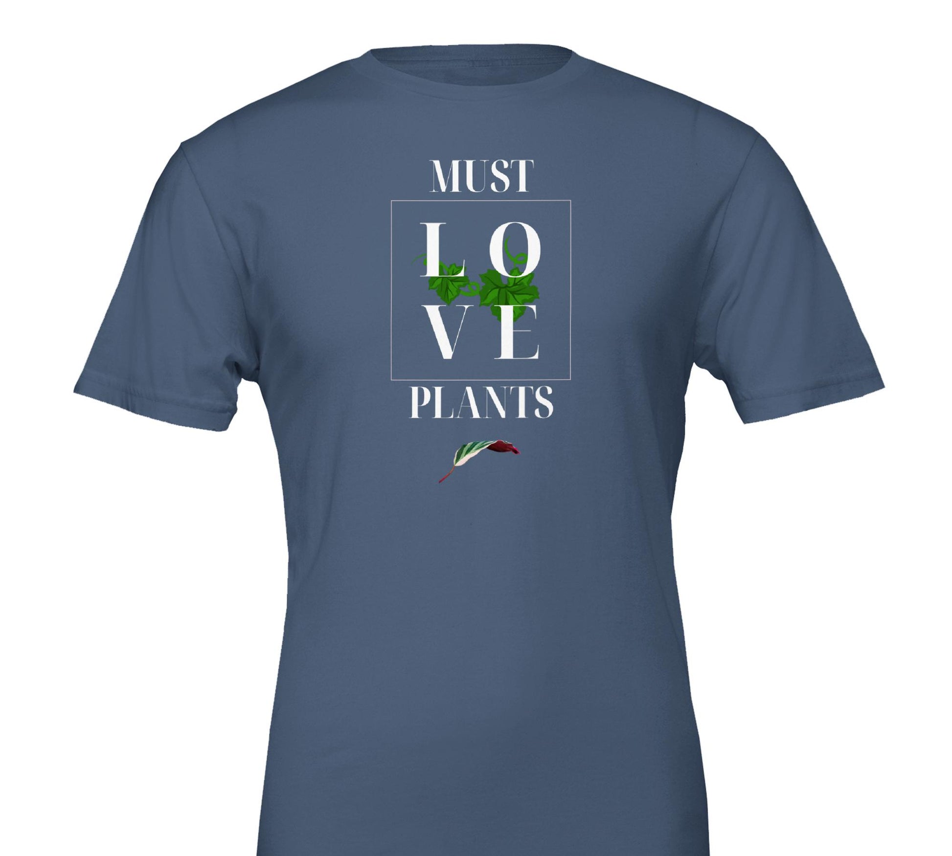 Must <3 Plants- Premium Unisex Crewneck T-shirt-Print Material-ThePaintedLeaf-care